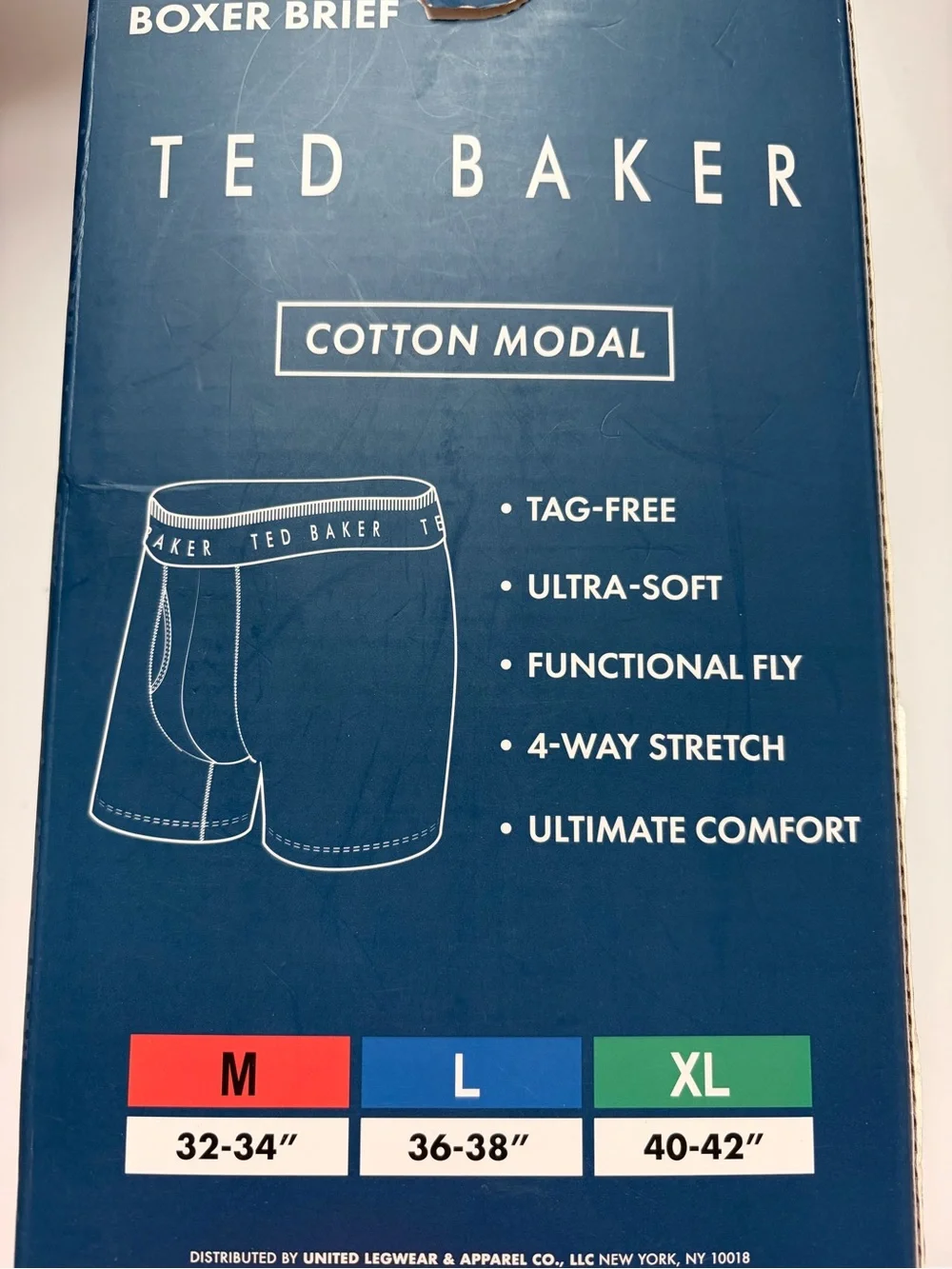 Ted Baker Men's Boxer Briefs - Black & Navy (4 Pack)